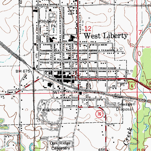 Topographic Map of The Church of Jesus Christ of Latter Day Saints, IA