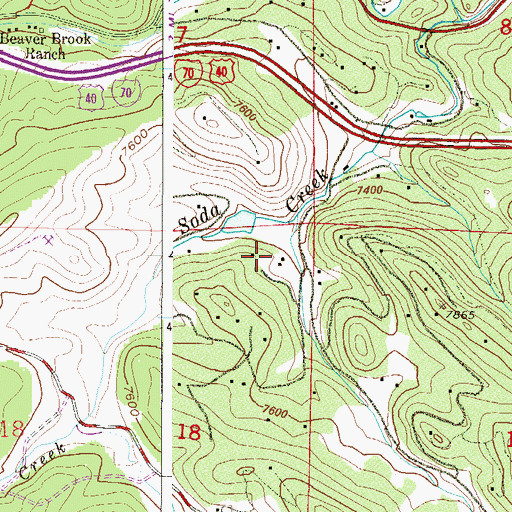 Topographic Map of Gayno Dam, CO