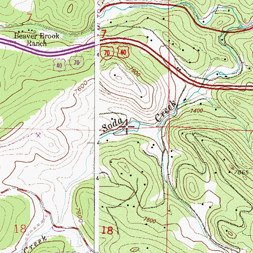 Topographic Map of Gayno Reservoir, CO