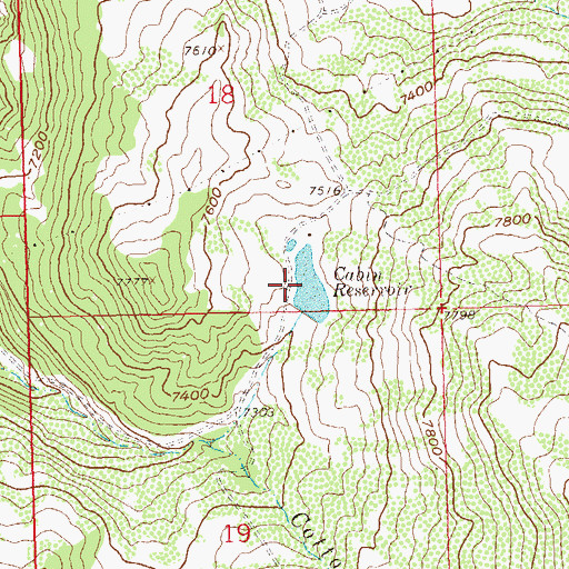 Topographic Map of Palisade Cabin Dam, CO
