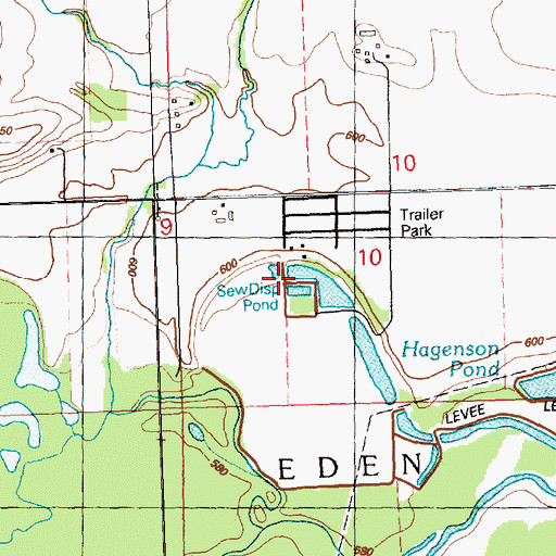 Topographic Map of Ben Martinsen Area, IA