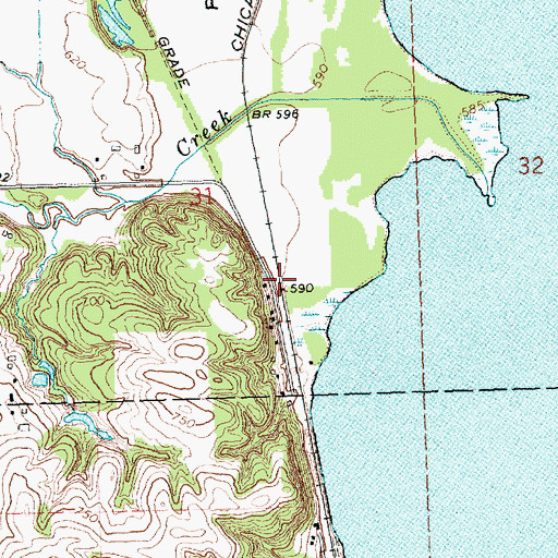 Topographic Map of Mead (historical), IA