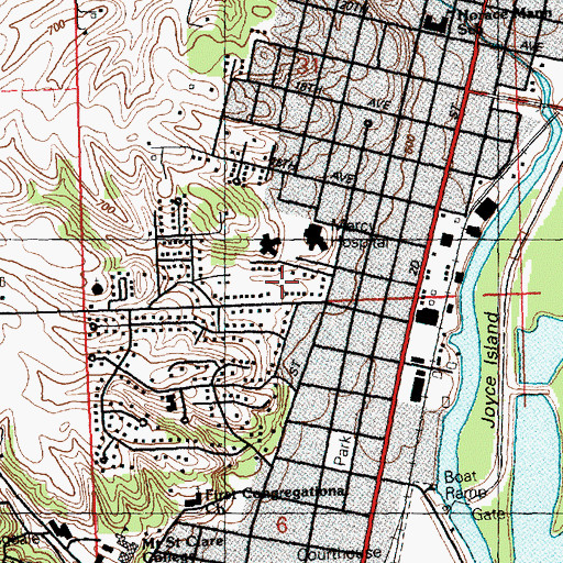 Topographic Map of Evangelical Free Church, IA