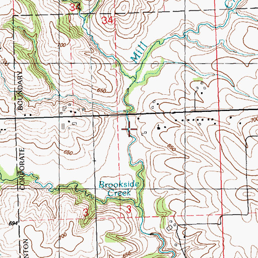 Topographic Map of Reorganized Church of Jesus Christ of Latter Day Saints, IA