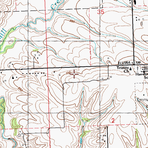 Topographic Map of The Church of Jesus Christ of Latter Day Saints, IA