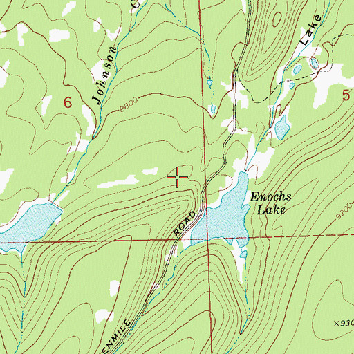 Topographic Map of Mirror Lake Number 1 Dam, CO