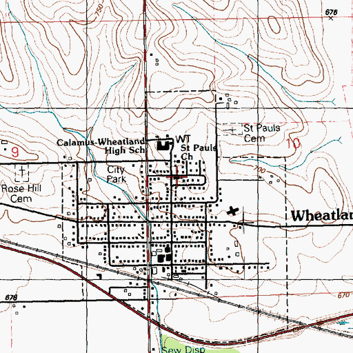 Topographic Map of Christian Free Lutheran Church, IA