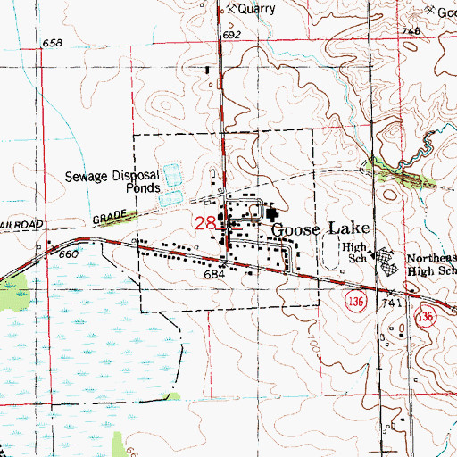 Topographic Map of Ascension Lutheran Church, IA