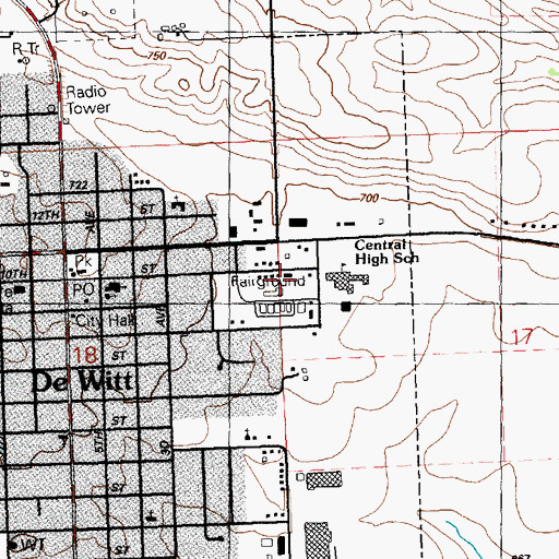 Topographic Map of 4-H Fairgrounds, IA