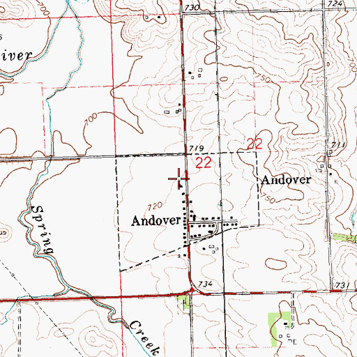 Topographic Map of Faith Lutheran Church, IA