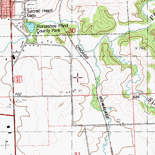 Topographic Map of Timber City Golf Course, IA