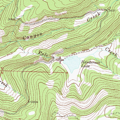 Topographic Map of Henderson Lake Dam, CO