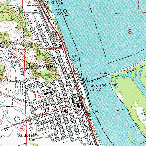 Topographic Map of Young Historical Museum, IA