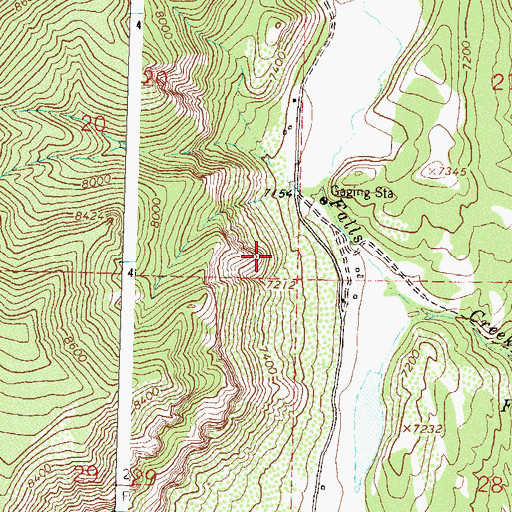 Topographic Map of Turner Dam, CO