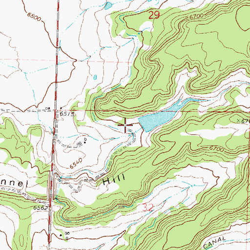 Topographic Map of Pine River Watershed PR-1 Dam, CO
