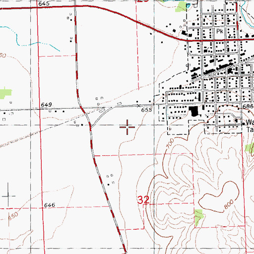 Topographic Map of Saint Joseph Catholic Church, IA