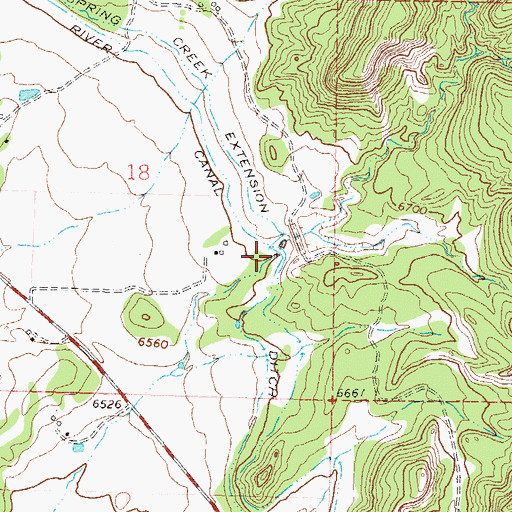 Topographic Map of Pine River Watershed PR-2 Dam, CO