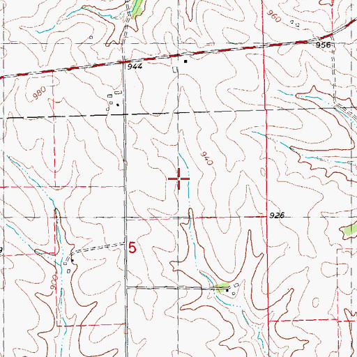 Topographic Map of Herrig Cemetery, IA