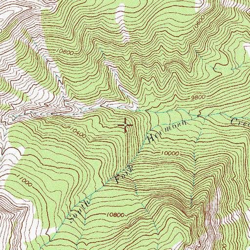 Topographic Map of Taylor Dam, CO