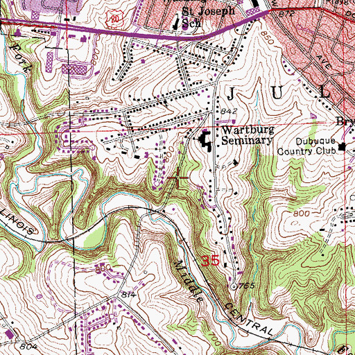 Topographic Map of The Church of Jesus Christ of Latter-Day Saints, IA