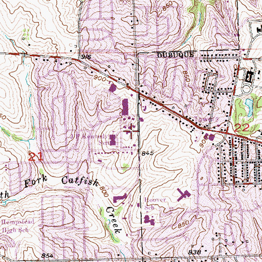 Topographic Map of Our Redeemer Lutheran Church, IA