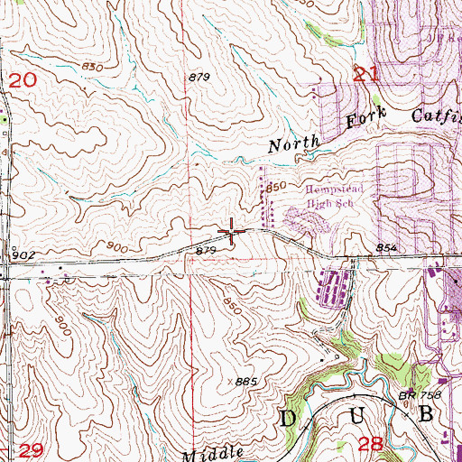 Topographic Map of Dubuque Assembly of God Church, IA
