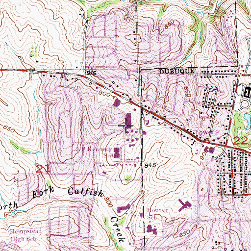 Topographic Map of Child Health Specialty Clinic, IA