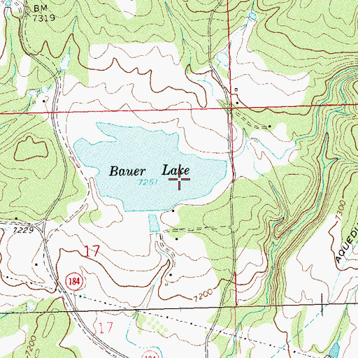 Topographic Map of Bauer Lake Number 2 Dam, CO