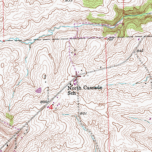 Topographic Map of FDR Park, IA