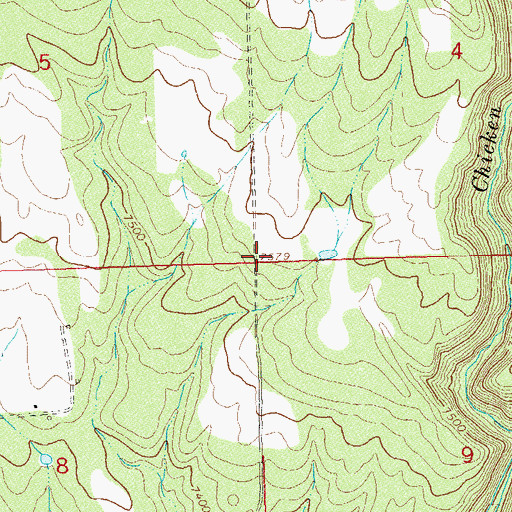 Topographic Map of Wallace Number 1 Dam, CO