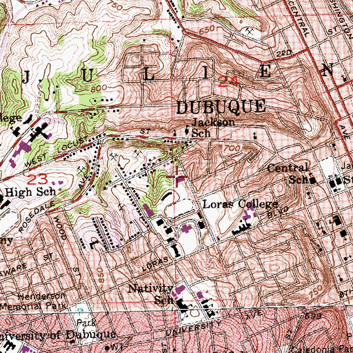 Topographic Map of San Jose Swimming Pool, IA
