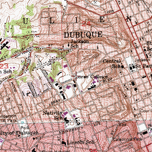 Topographic Map of Observatory, IA