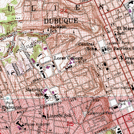 Topographic Map of Hoffmann Hall, IA