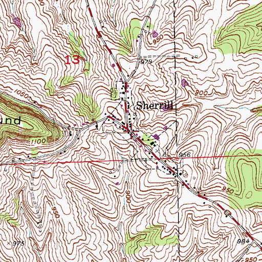 Topographic Map of Saint Francis Catholic Church, IA