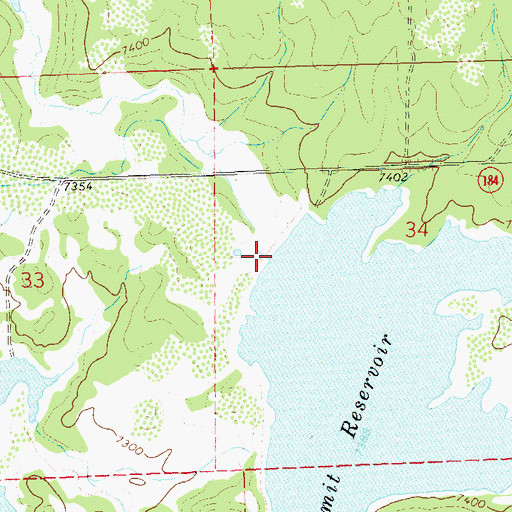 Topographic Map of Summit Dam, CO