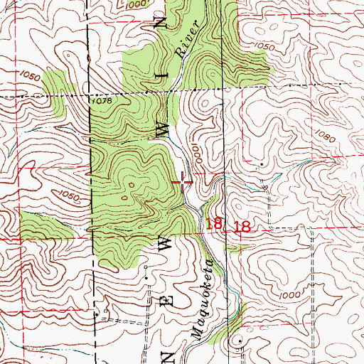 Topographic Map of New Wine Park, IA