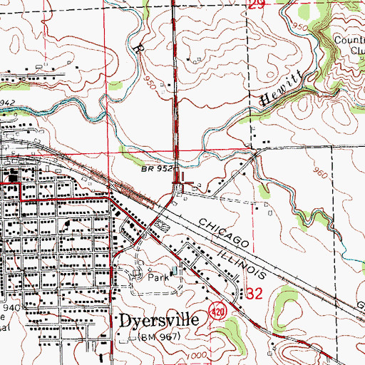 Topographic Map of Evangelical Free Church, IA