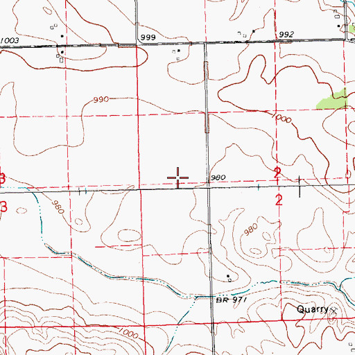 Topographic Map of Preston Post Office (historical), IA