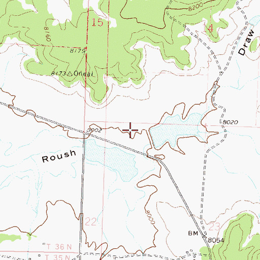 Topographic Map of Dunnagan Dam, CO