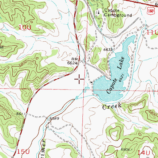 Topographic Map of Pargin Dam, CO