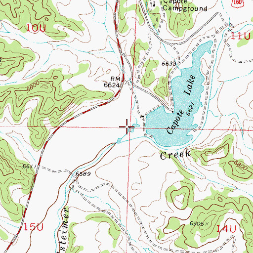 Topographic Map of Pargin Reservoir, CO