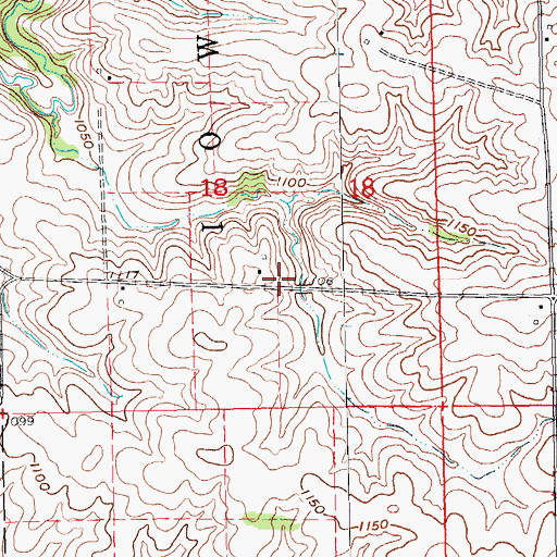 Topographic Map of Fagen Property Cemetery, IA