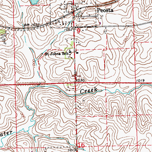 Topographic Map of Michael Schmitt Cemetery, IA