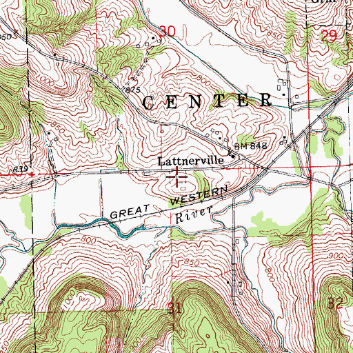 Topographic Map of Annunciation Cemetery, IA