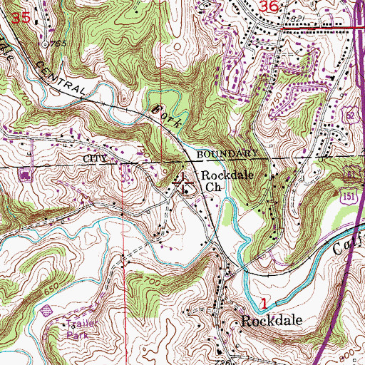 Topographic Map of Rockdale Methodist Cemetery, IA