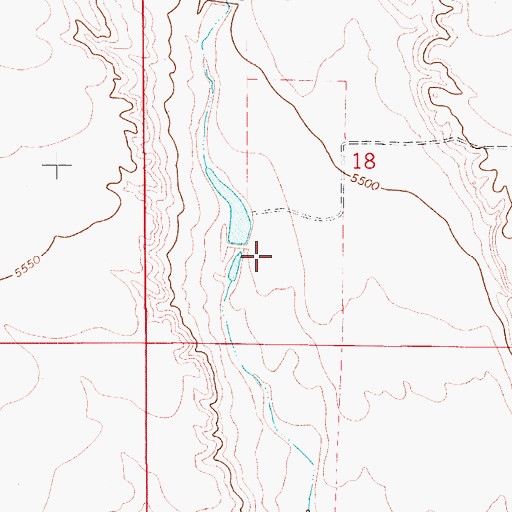 Topographic Map of Giffon Number 1 Dam, CO