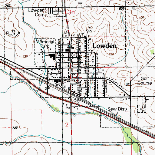 Topographic Map of Zion United Church of Christ, IA