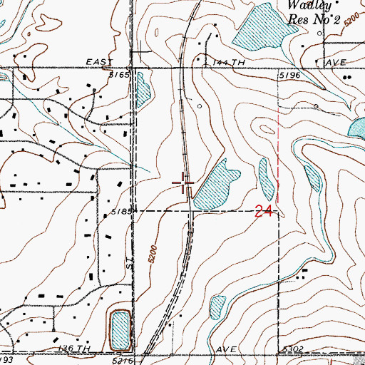 Topographic Map of Cole Dam, CO