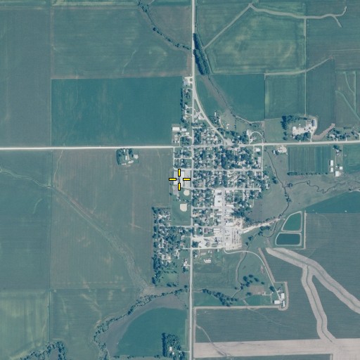Aerial/Satellite Image of Bennett Community School, IA