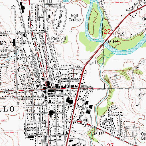 Topographic Map of Peace United Church of Christ, IA